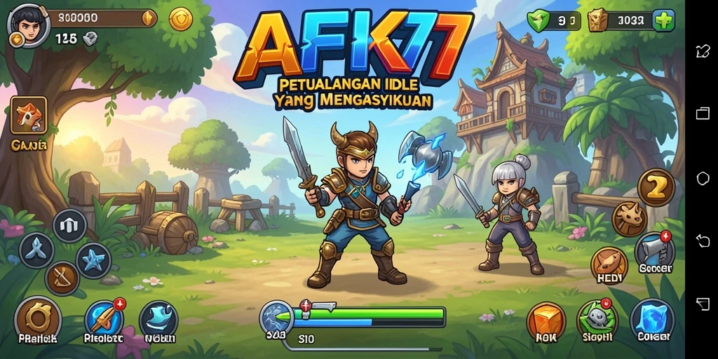 Tampilan gameplay AFK77 yang mengasyikkan dan penuh strategi.