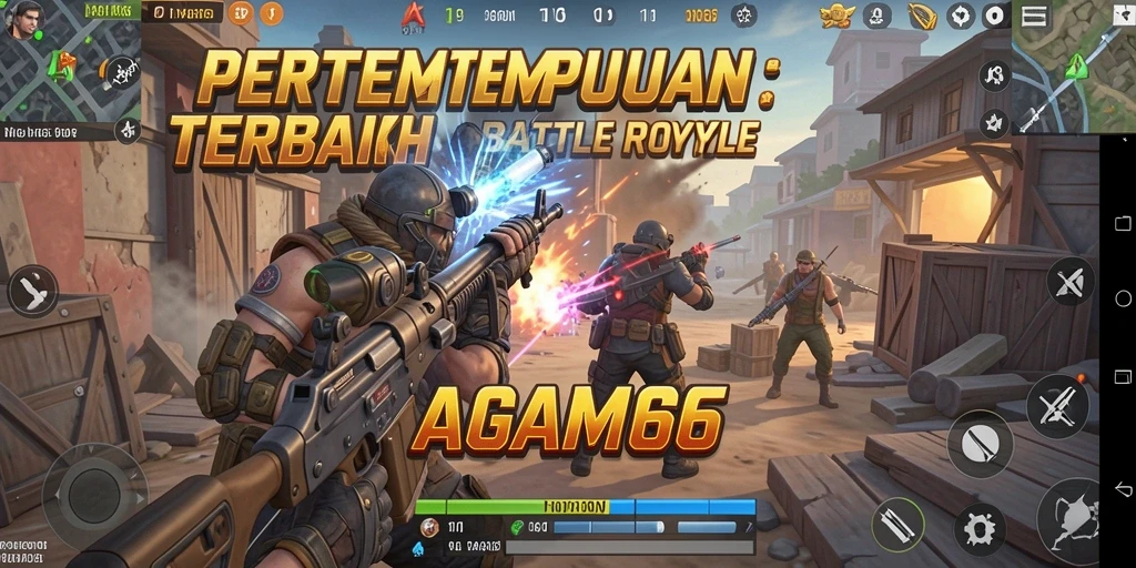 Gambaran gameplay seru AGAM66 dalam pertarungan Battle Royale.