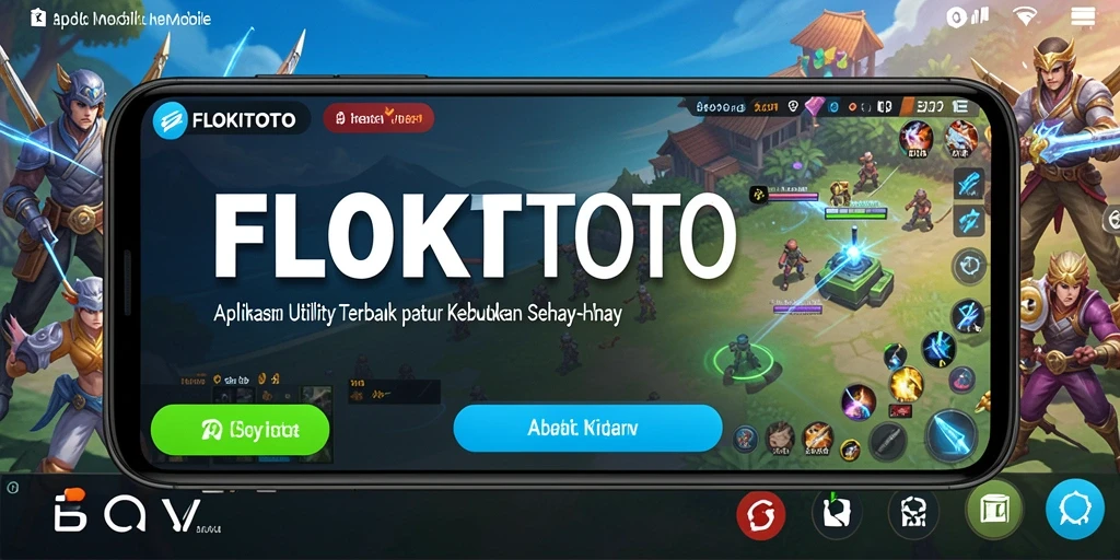 Tampilan screenshot utama FLOKITOTO yang menunjukkan fitur Utility.