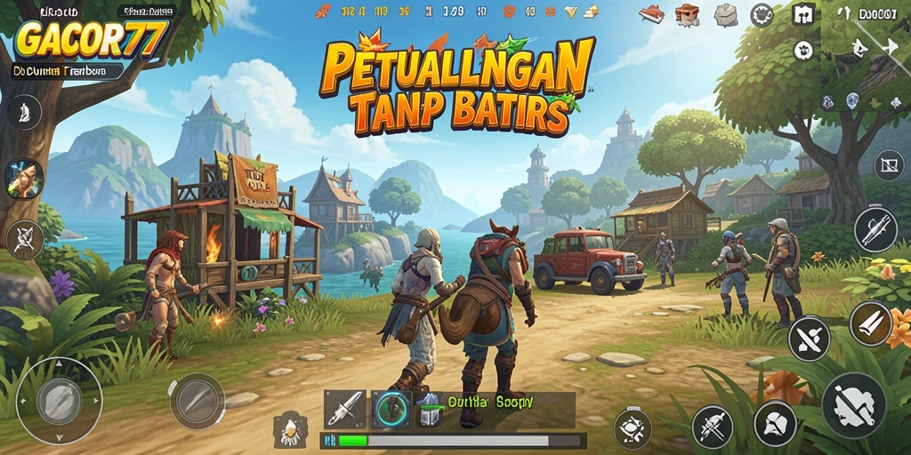 Screenshot GACOR77 menampilkan aksi epic di lingkungan Open World.