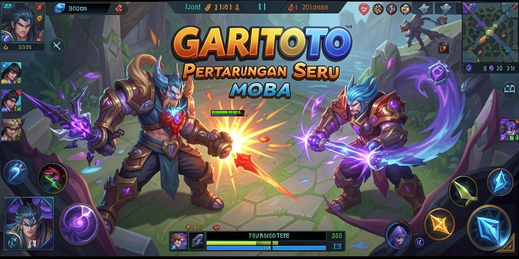 Tampilan gameplay seru di GARITOTO yang menggugah semangat pertarungan.