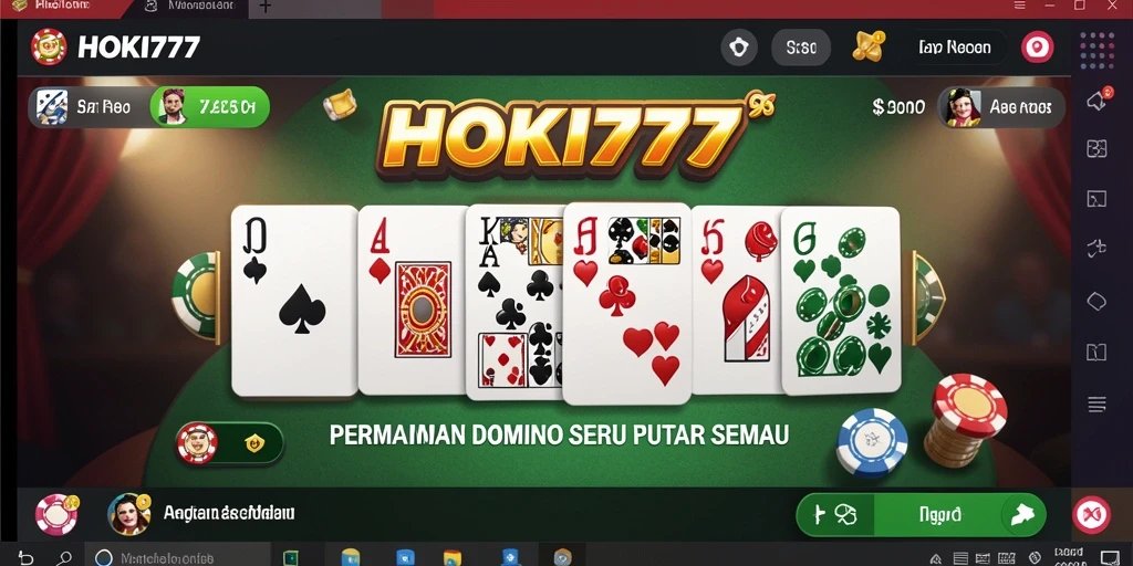Screenshot HOKI777 menampilkan gameplay menarik dari permainan Domino.