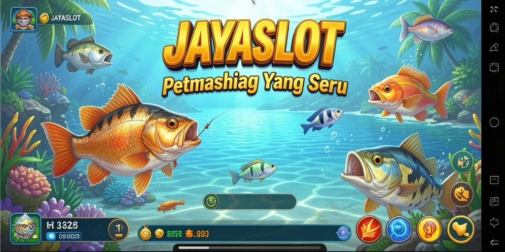 Tampilan gameplay JAYASLOT yang seru saat memancing.