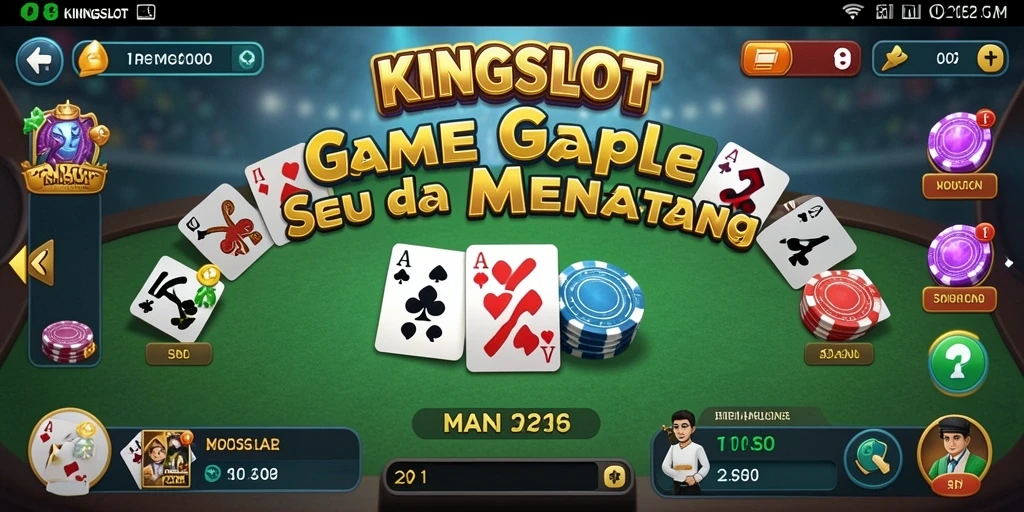 Tampilan gameplay Gaple yang seru dan interaktif di KINGSLOT.