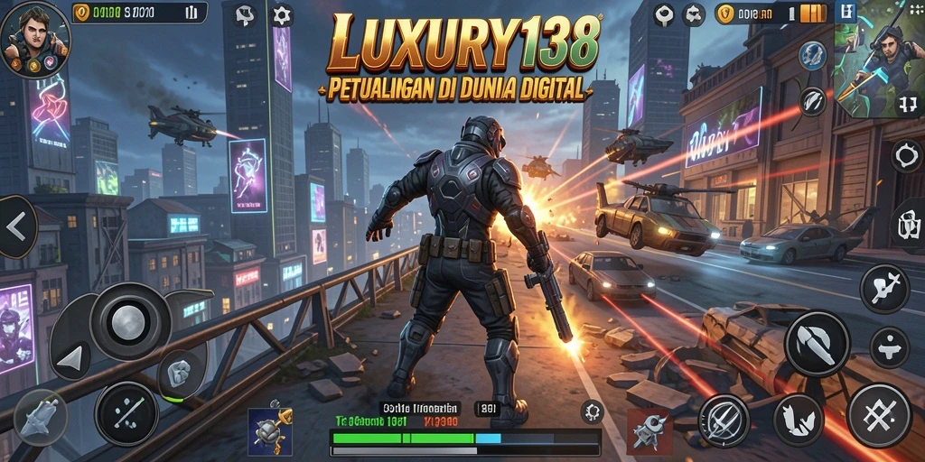 Screenshot menunjukkan aksi mendebarkan di dalam LUXURY138.