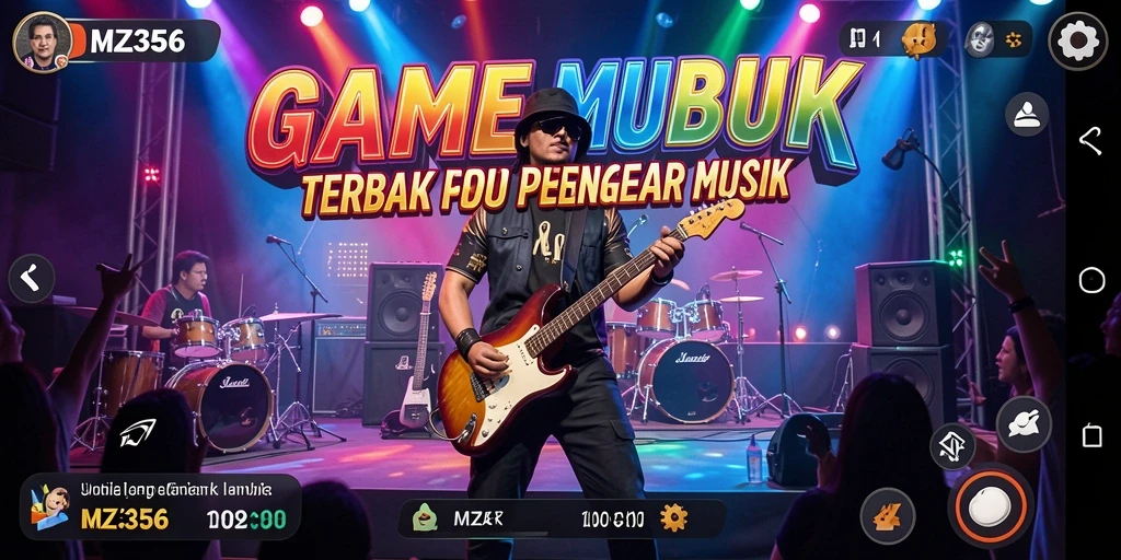 Tampilan gameplay MZ356 yang seru dan interaktif untuk penggemar musik.
