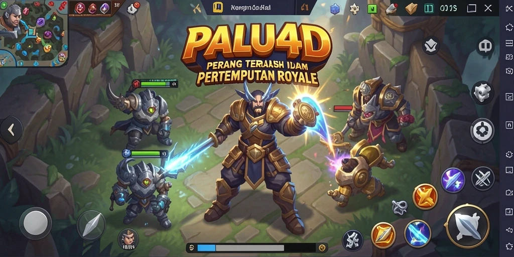 Gameplay intens dan seru di PALU4D Battle Royale.