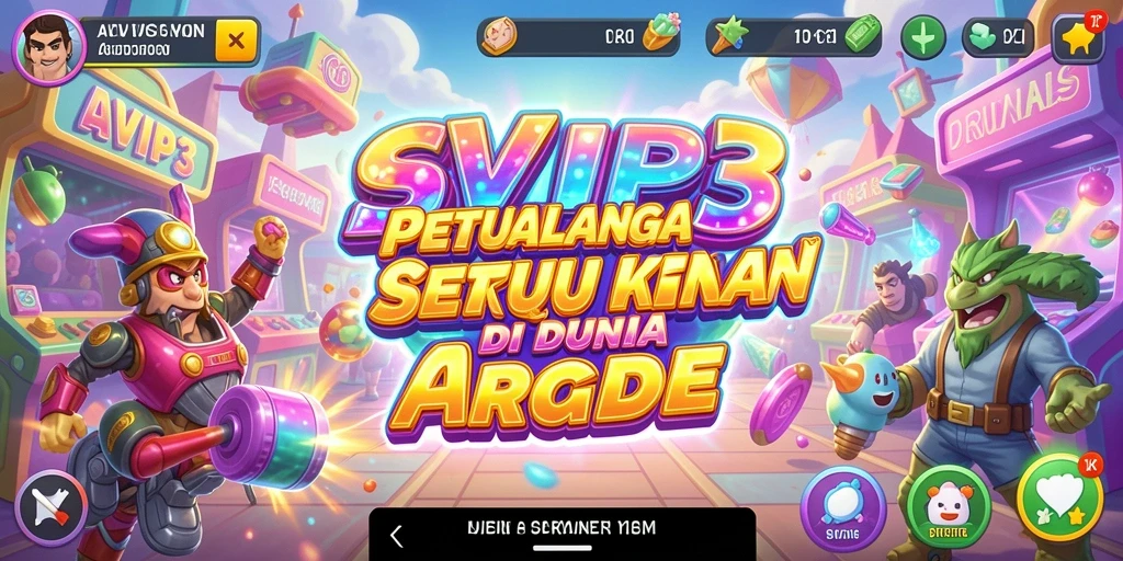 Tampilan gameplay seru dari SVIP3 dalam misi arcade.