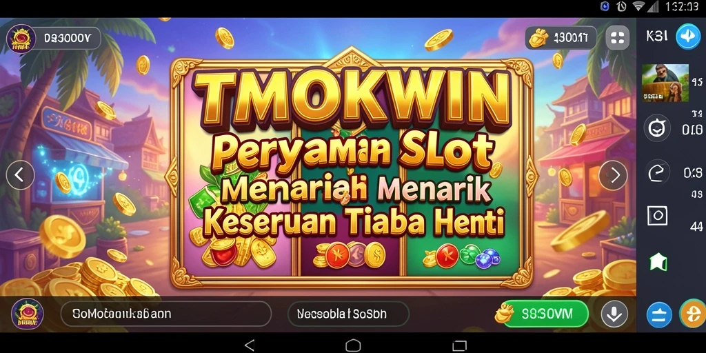 Tampilan screenshot utama TMOKWIN dengan gameplay slot yang seru.